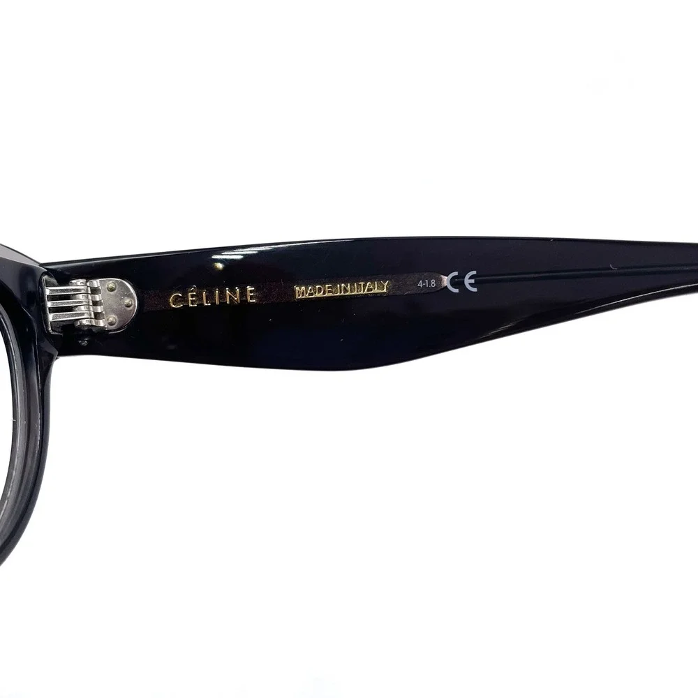 Celine‎ Eyeglasses Dark Gray Acetate Frames Full Rim Square Optical CL50015F